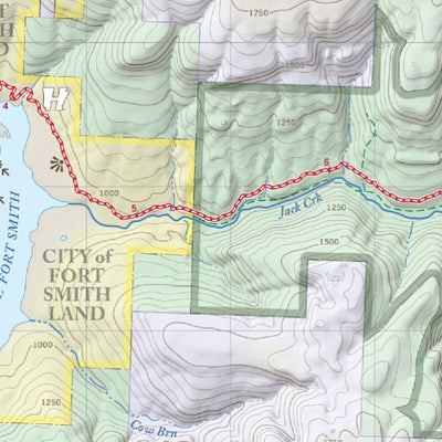 Ozark Highlands Trail West (1 of 3), West Side (West Tile) & Legend Preview 2