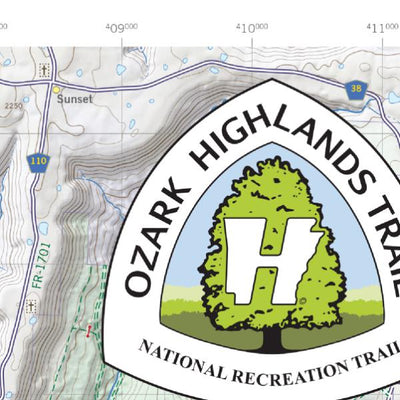 Ozark Highlands Trail West (1 of 3), West Side (West Tile) & Legend Preview 3