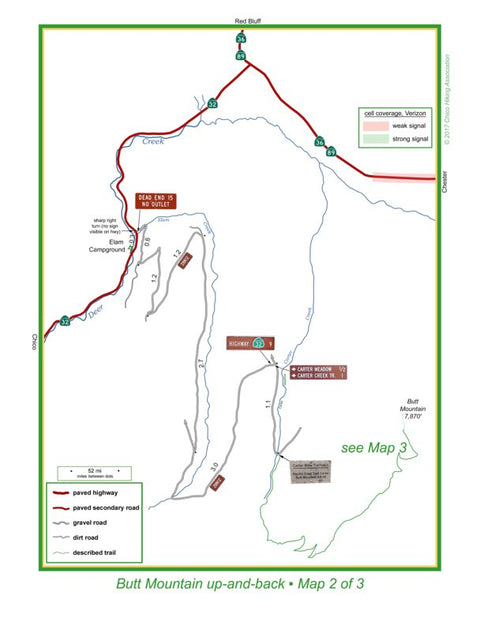 Butt Mountain trailhead map Preview 1