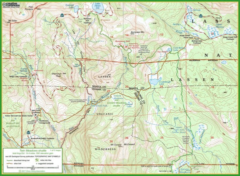 Twin Meadows trail map #1 Preview 1