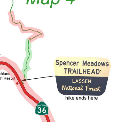 Twin Meadows trailhead map Preview 3