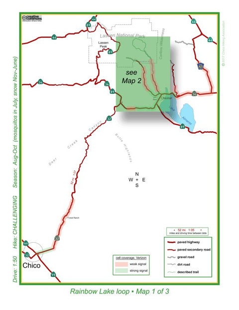 Rainbow Lake overview map Preview 1