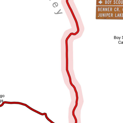 Rainbow Lake trailhead map Preview 2