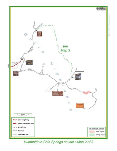 Humboldt to Cold Sprs trailhead map Preview 1