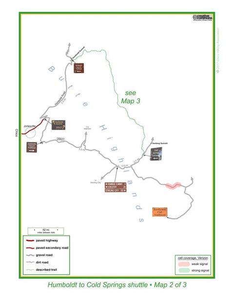 Humboldt to Cold Sprs trailhead map Preview 1