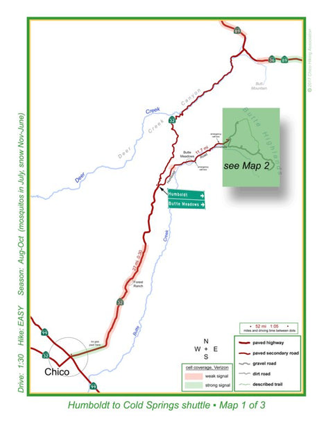 Humboldt to Cold Sprs overview map Preview 1