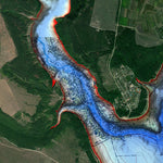 Навігація Рибалки 1. Дністровське водосховище. Карта до затоплення digital map