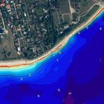 Навігація Рибалки 1.Jezioro Sulejowskie. Mapa głębokości digital map