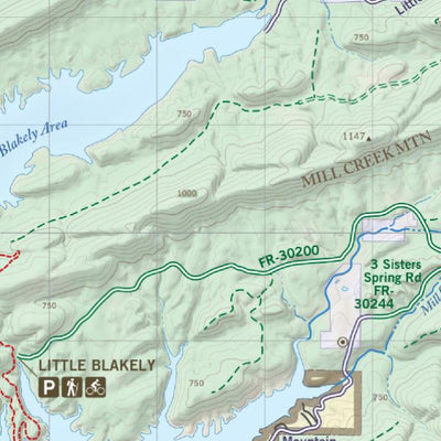 Ouachita Trail Central (2 of 3), East Side (East Tile) & Legend Preview 2
