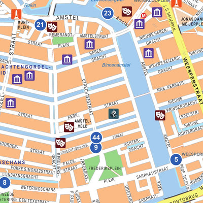 12 Provinciën Amsterdam Digital City Map Center bundle exclusive