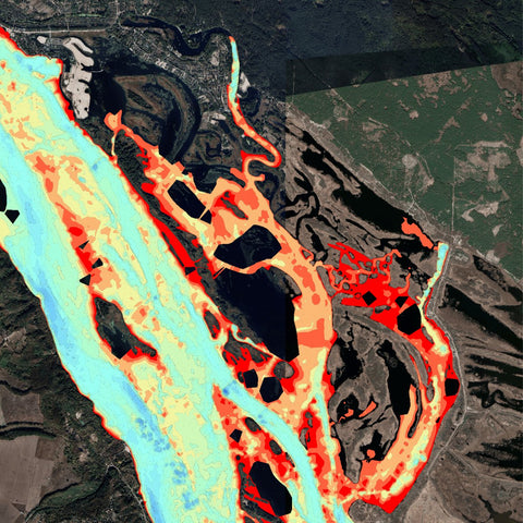 Навігація Рибалки 13. Канівське водосховище. Річка Дніпро. Карта глибин bundle exclusive