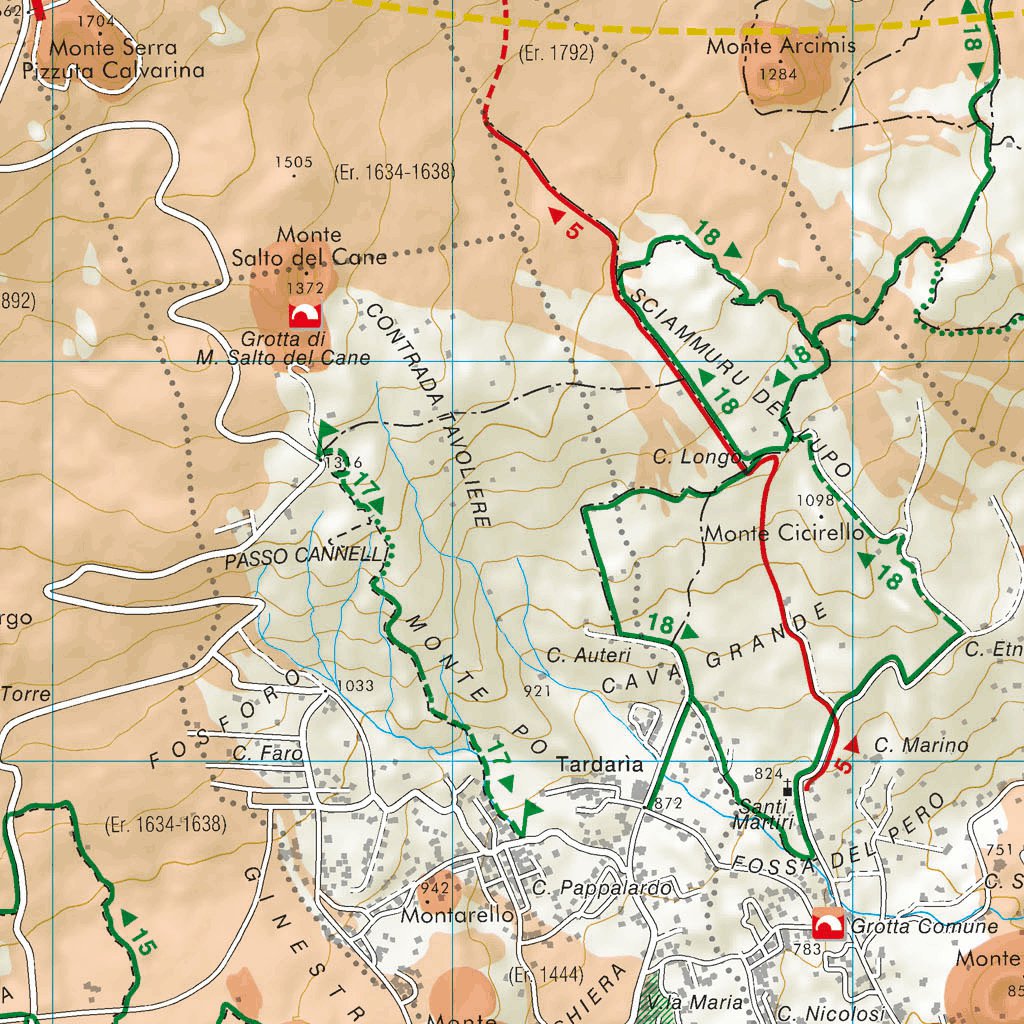 Mount Etna – Outdoor Activities Map by Litografia Artistica ...