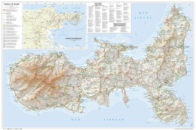 Elba Island - Hiking trails and tourist map Preview 1