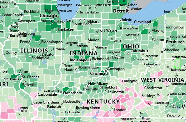 Median Incom Map USA Median Income Map by JIMAPCO | Avenza Maps