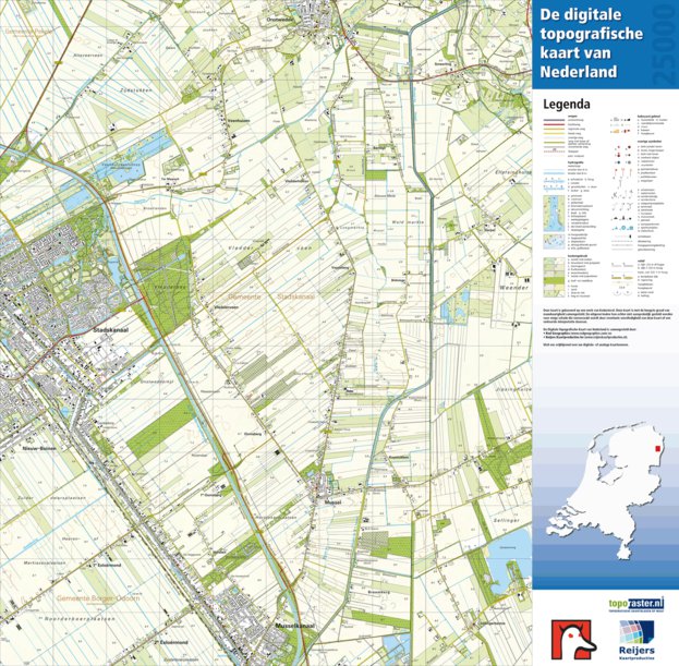 13 C (Stadskanaal-Musselkanaal) Map by Red Geographics/Reijers ...