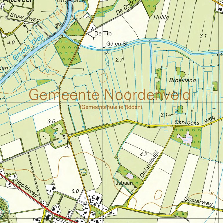 12 A (Roden-Norg) Map by Red Geographics/Reijers Kaartproducties ...