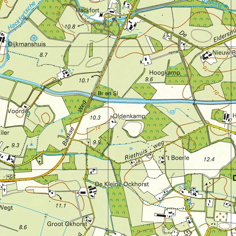 33 H (Zutphen-Vorden) Map by Red Geographics/Reijers Kaartproducties ...