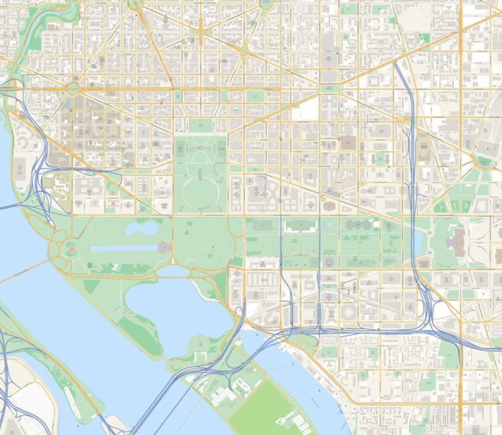 Washington DC Downtown Map by Avenza Systems Inc. | Avenza Maps