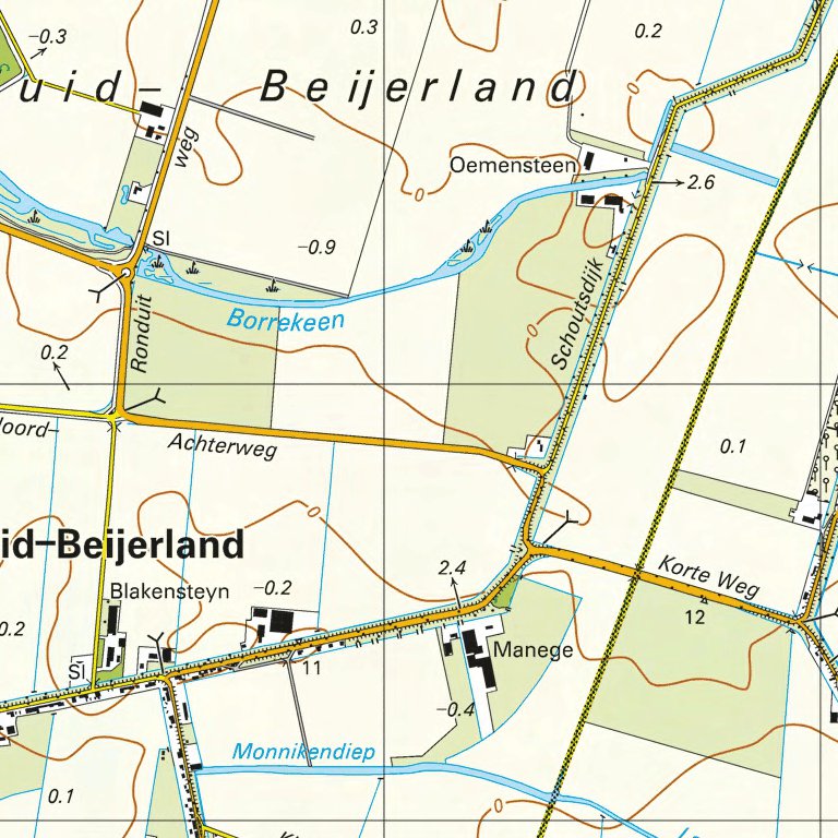 43 E (Numansdorp-Piershil) Map by Red Geographics/Reijers ...