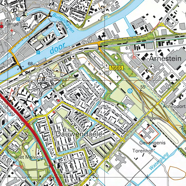65 D (Middelburg-Arnemuiden) Map by Red Geographics/Reijers ...