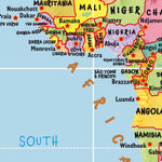 Children's World Map: Political Preview 2