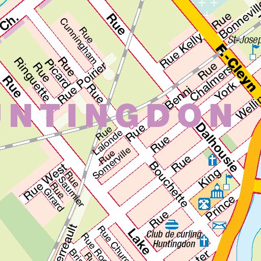 Huntingdon, QC Map by Mapmobility Corp. | Avenza Maps