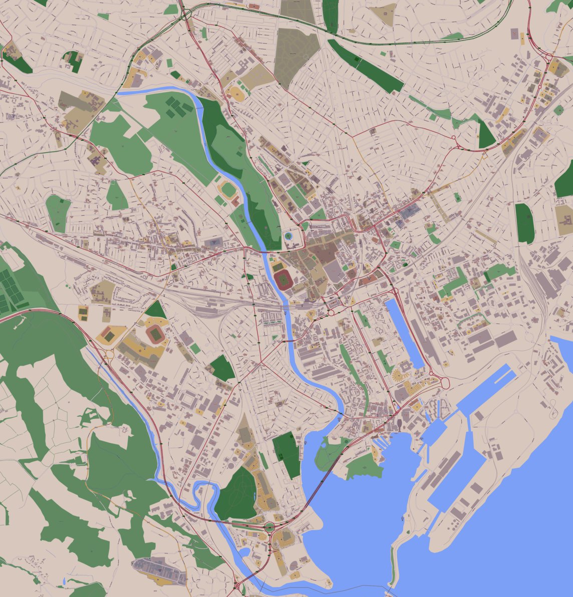 Cardiff, Wales Map by Mojo Map Company | Avenza Maps