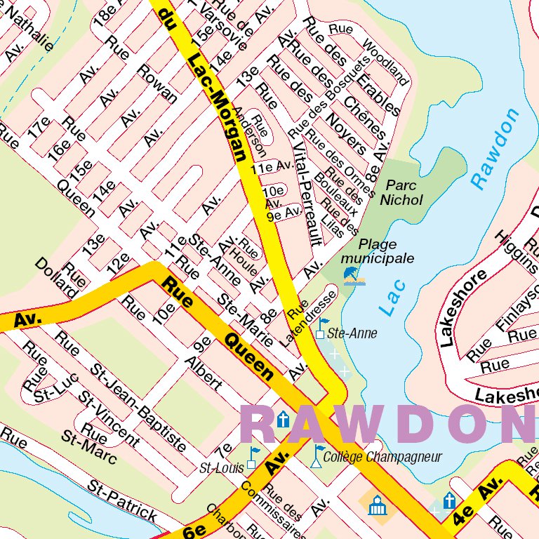 Rawdon, QC Map by Mapmobility Corp. Avenza Maps