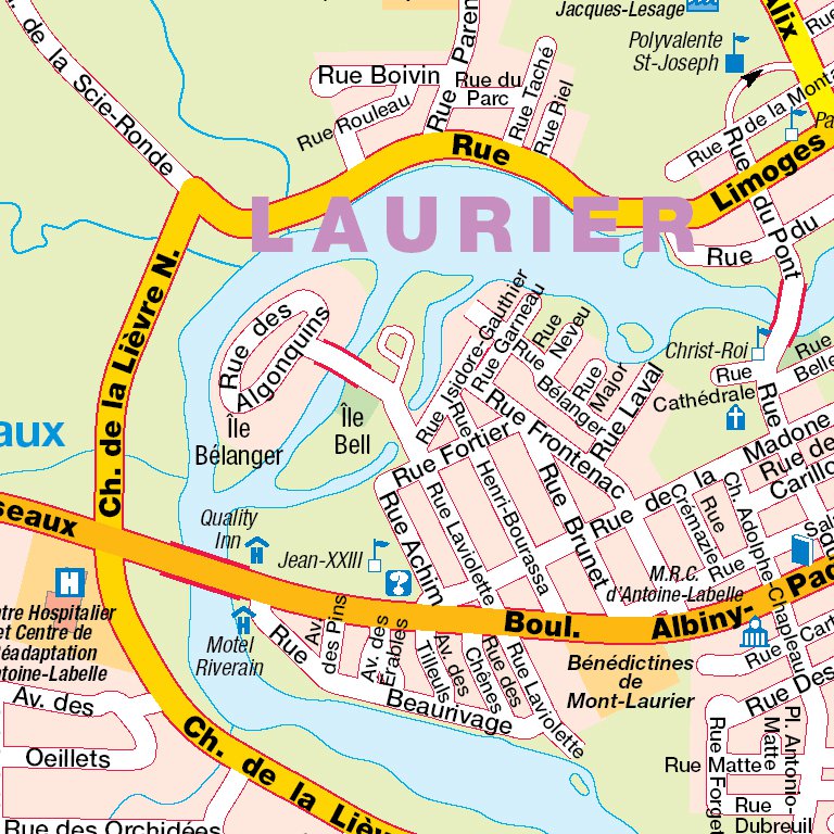 MontLaurier, QC Map by Mapmobility Corp. Avenza Maps