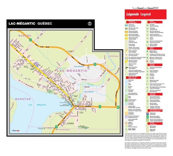Megantic Region Map Lac-Mégantic, QC Map by Mapmobility Corp. | Avenza Maps