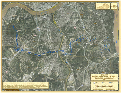 CIVIL WAR MILITARY DEFENCES CINCINNATI, COVINGTON, AND NEWPORT 1862 Preview 1
