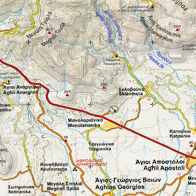 Moneva Map Monemvasia, Greece Map by Anavasi editions | Avenza Maps