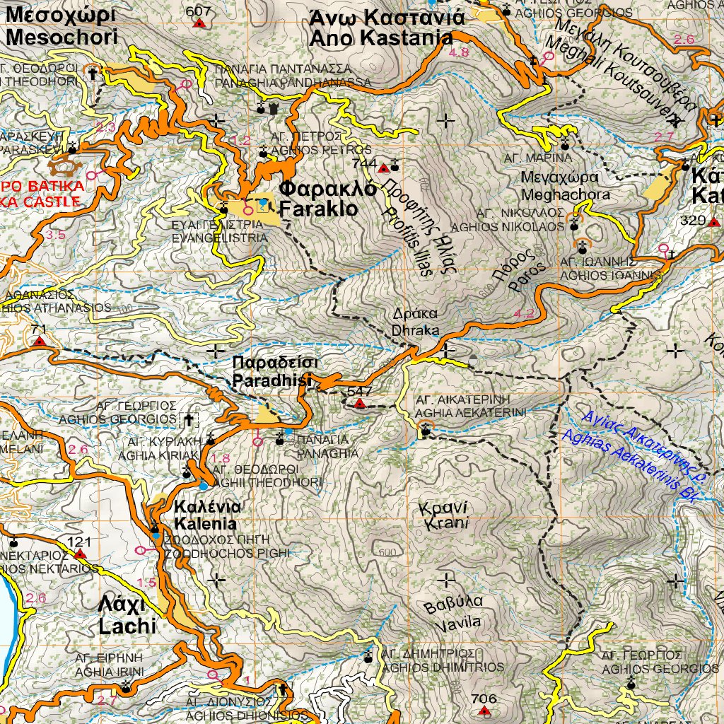 Moneva Map Monemvasia, Greece Map by Anavasi editions | Avenza Maps