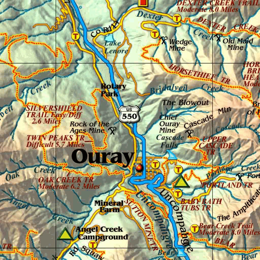 San Juan Mountains, CO Map by Franko Maps Ltd. | Avenza Maps