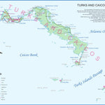Turks & Caicos, Caribbean 1:520,000 - ITMB Preview 1