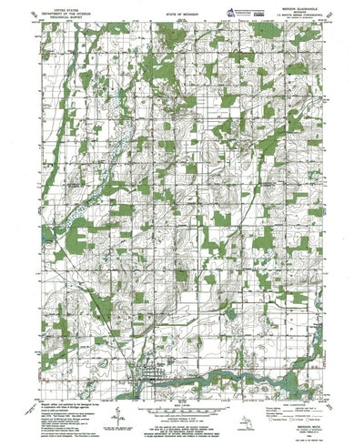 MI-Mendon: Authoritative U.S. Topo 1978 Preview 1