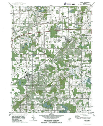 MI-Lawton: Authoritative U.S. Topo 1976 Preview 1