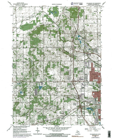 MI-Kalamazoo SW: Authoritative U.S. Topo 1965 Preview 1