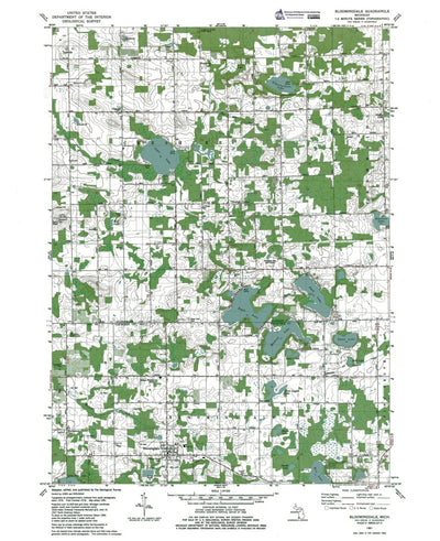 MI-Bloomingdale: Authoritative U.S. Topo 1976 Preview 1