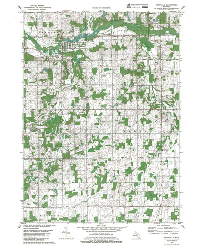 MI-Nashville: Authoritative U.S. Topo 1976 Preview 1