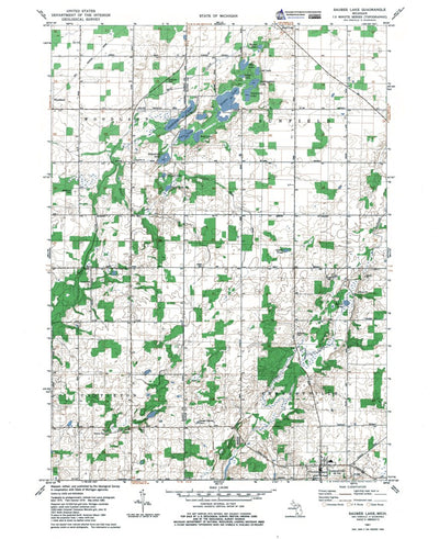 MI-Saubee Lake: Authoritative U.S. Topo 1976 Preview 1