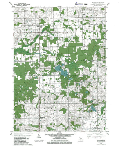 MI-Burnips: Authoritative U.S. Topo 1976 Preview 1