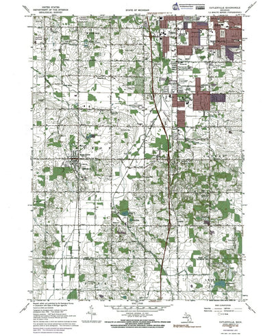 MI-Cutlerville: Authoritative U.S. Topo 1965 Preview 1