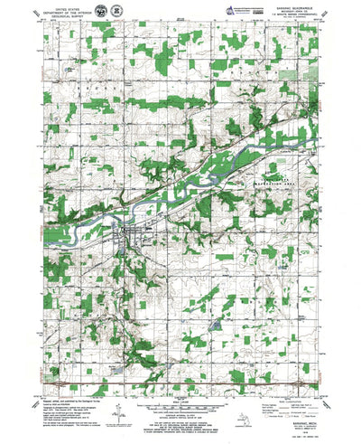 MI-Saranac: Authoritative U.S. Topo 1974 Preview 1