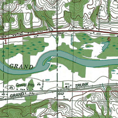 MI-Lowell: Authoritative U.S. Topo 1974 Preview 2