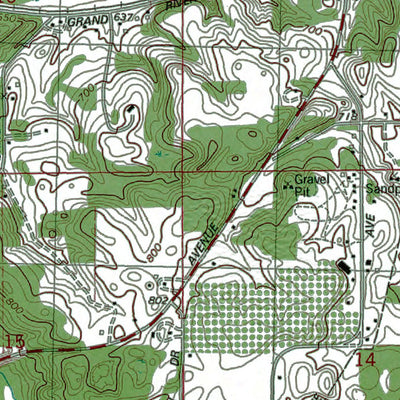 MI-Lowell: Authoritative U.S. Topo 1974 Preview 3