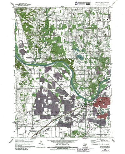 MI-Grandville: Authoritative U.S. Topo 1957 Preview 1