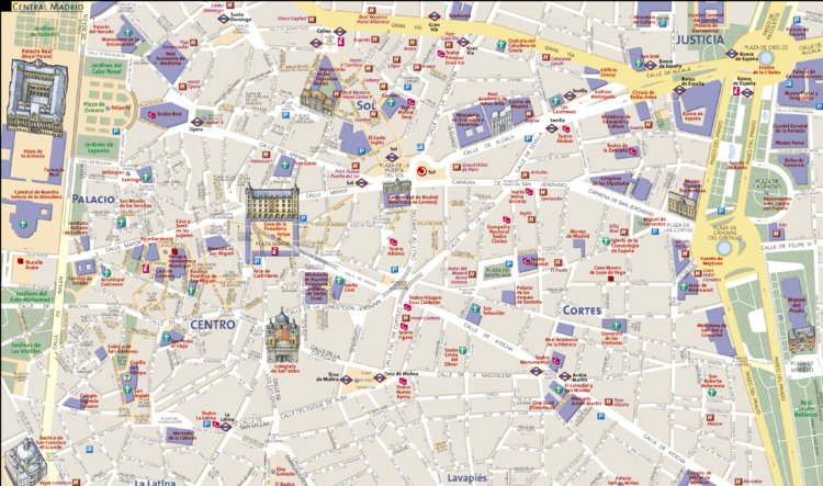 Central Madrid Map by National Geographic | Avenza Maps