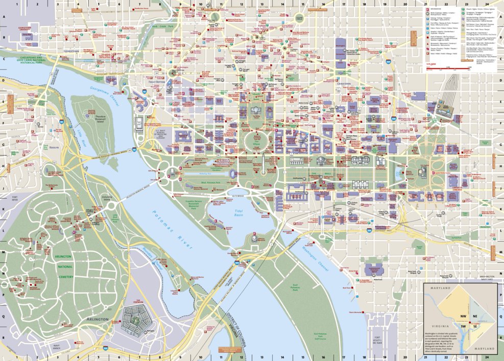Washington DC Map by National Geographic | Avenza Maps