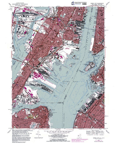 NJ-NY-Jersey City: Authoritative US Topos 1966 Preview 1